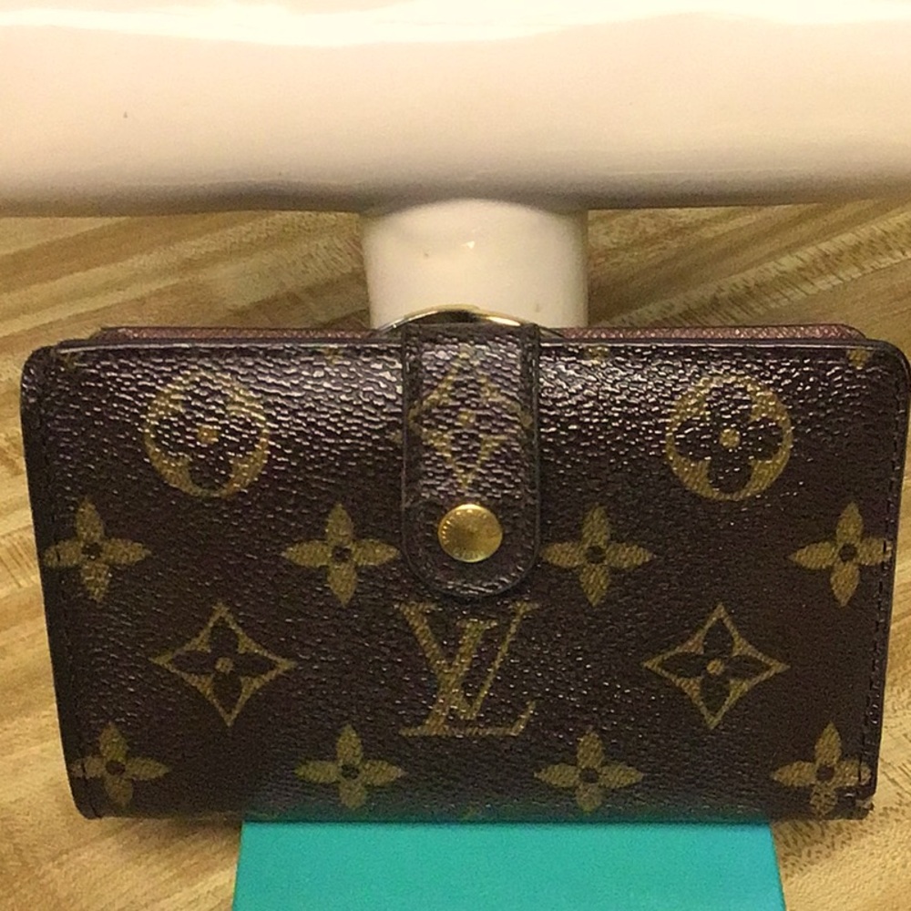 Louis Vuitton Monogram Canvas Wallet in Brown and Gold